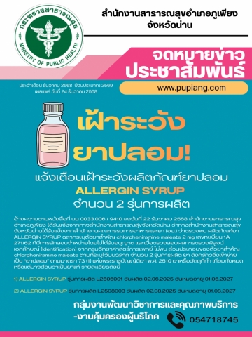 เฝ้าระวังยาปลอม