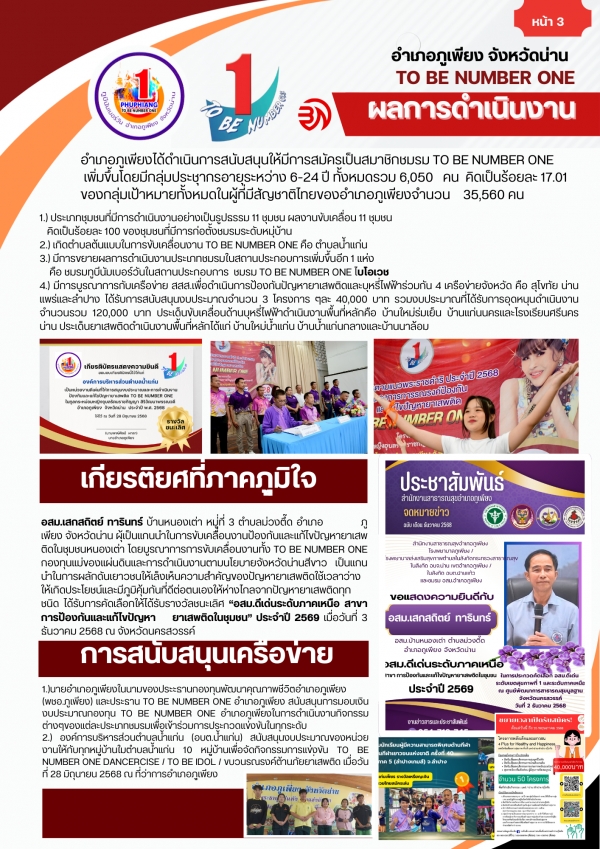 fact sheet PHUPHIANG TO BE NUMBER ONE 2569